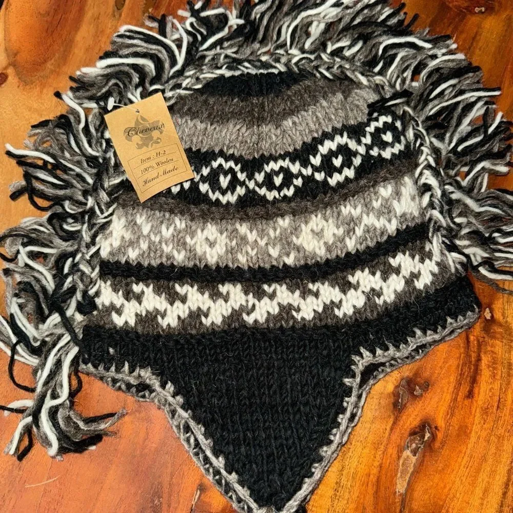 NEW Handcrafted by Nepolis artisisans MohawkBeanie lined Woolen Nepal variety
